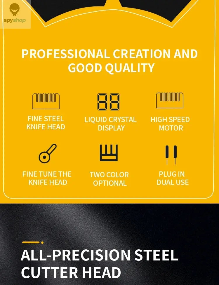 Professional Dog Hair Clipper All Metal Rechargeable Pet Trimmer Cat Shaver Cutting Machine Puppy Grooming Haircut Low Noice Spy-shop.com