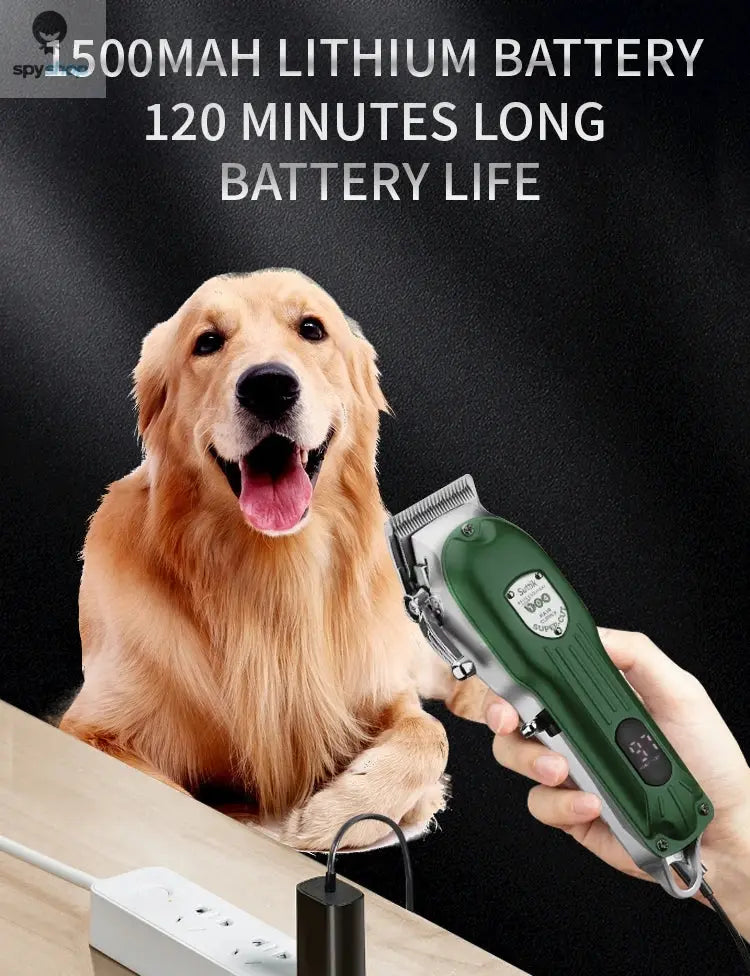 Professional Dog Hair Clipper All Metal Rechargeable Pet Trimmer Cat Shaver Cutting Machine Puppy Grooming Haircut Low Noice Spy-shop.com