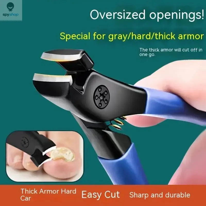 Professional Toenail Scissors Set - Extra Large Opening, Easy to Trimmer, High Quality, Ergonomic, Easy to Grip, Waterproof, Super Sharp, Durable - Suitable for Thick, Hard Toenails, Classic Style 