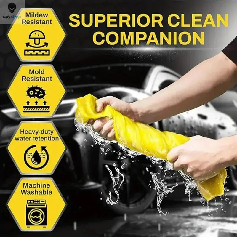 Pva Wash Car Towel Premium Quick-Dry Towel Ultra Absorbent Scratch-Free Reusable For Auto Maintenance Soft Deerskin Cloth Spy-shop.com