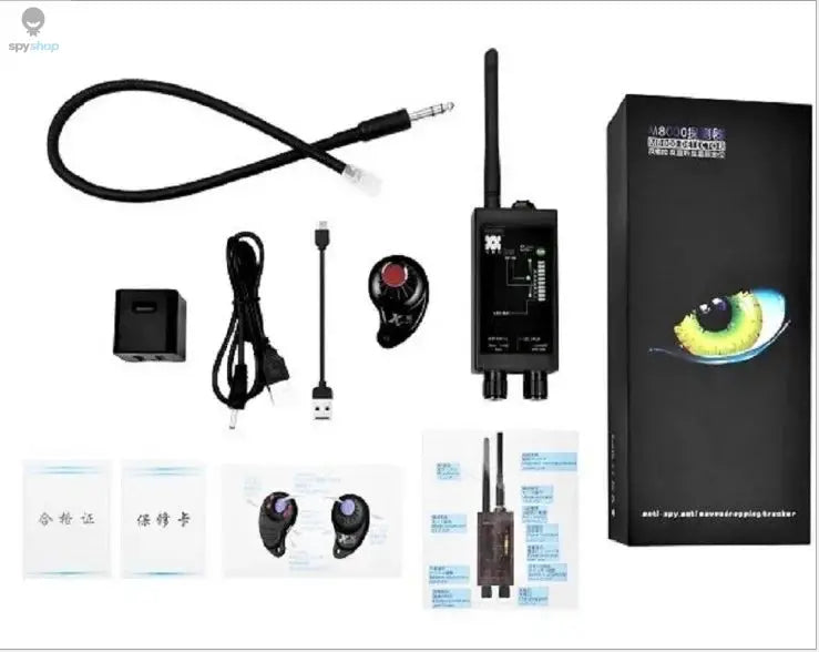 RF Bug Detector M8000 Camera Detector GPS Tracker Finder Spy Gadgets Scanner Anti Spy Lens CDMA GSM Listening Device Detectors Spy-shop.com