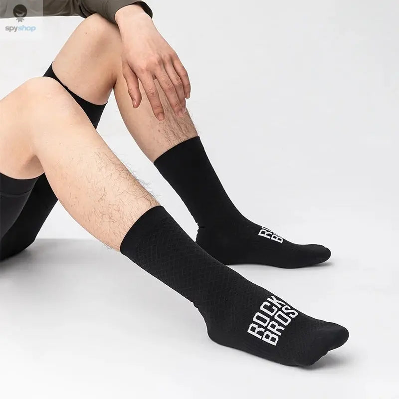 ROCKBROS Cycling Socks Soothing Sport Socks Shock Absorbing Bike Socks Breathable Fabric High Elastic Outdoor Socks A pair 