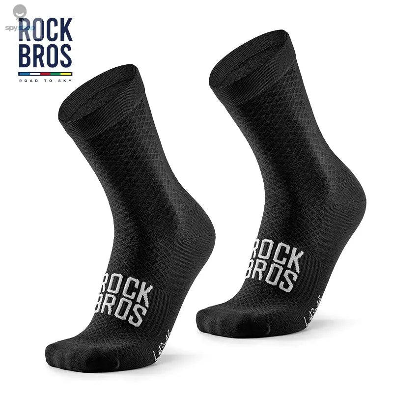 ROCKBROS Cycling Socks Soothing Sport Socks Shock Absorbing Bike Socks Breathable Fabric High Elastic Outdoor Socks A pair 