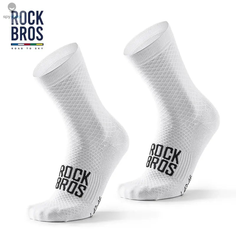 ROCKBROS Cycling Socks Soothing Sport Socks Shock Absorbing Bike Socks Breathable Fabric High Elastic Outdoor Socks A pair 