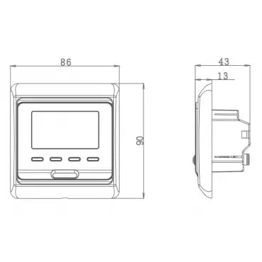 RTI TEK R5M Room Thermostat for Underfloor Heating – Precise Temperature Control Spy-shop.com