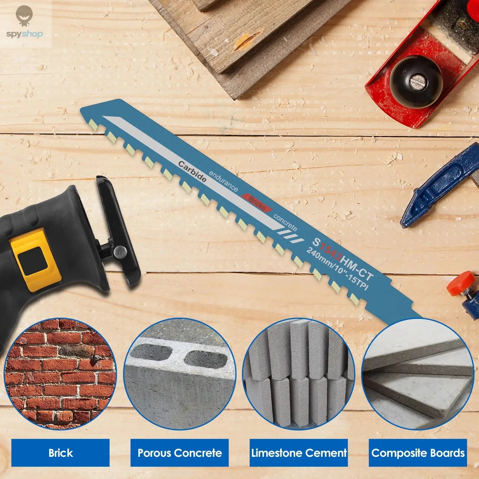 Reciprocating Saw Blade 10/12/18/20inch Universal Cutting Recip Sabre Saw Blade Alloy Steel Brick Concrete Cutting Saw Blade 