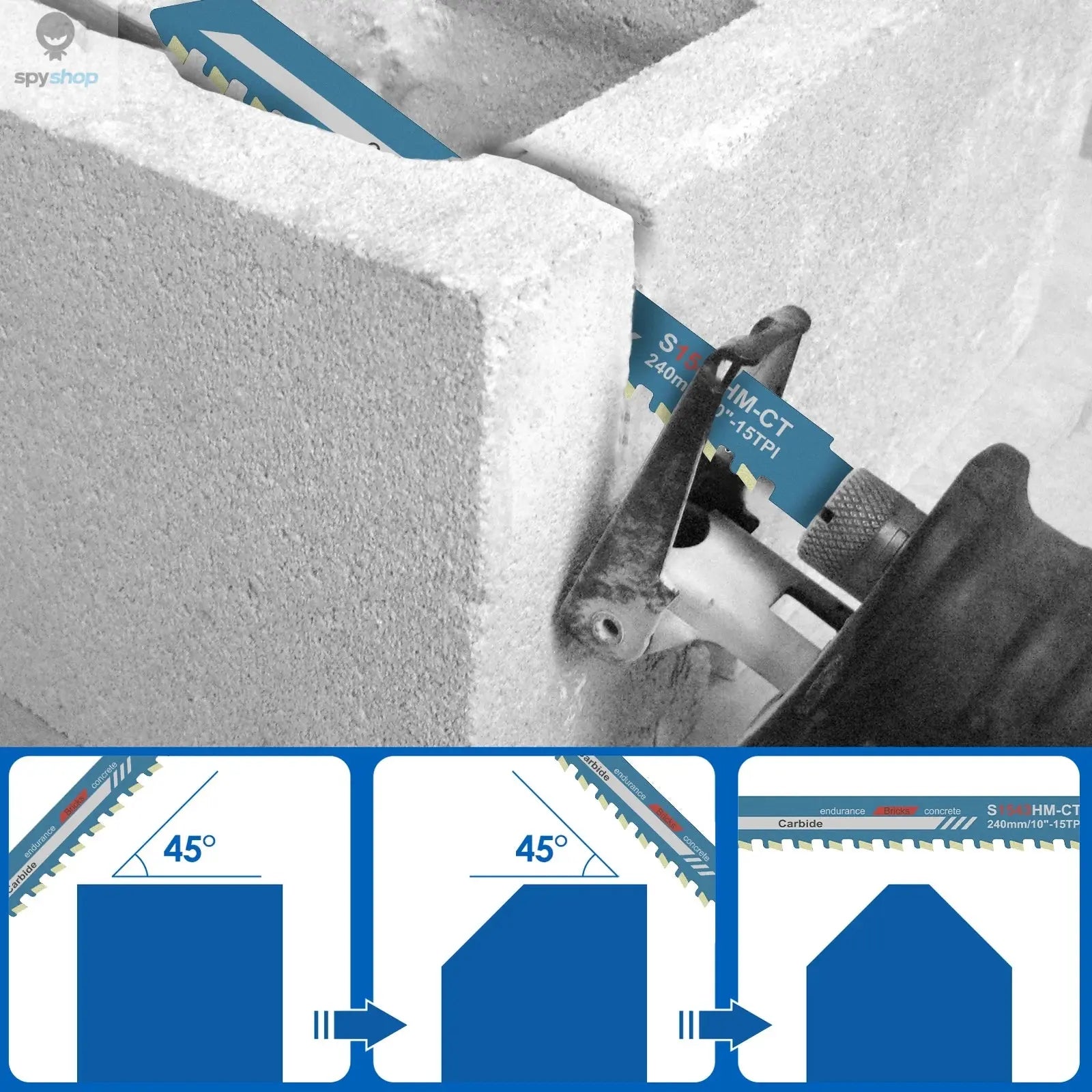 Reciprocating Saw Blade 10/12/18/20inch Universal Cutting Recip Sabre Saw Blade Alloy Steel Brick Concrete Cutting Saw Blade 