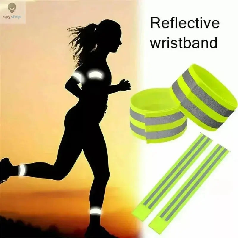 Reflect Straps for Night Walking Cycling Running Safety Reflector Tape Reflective Bands for Wrist Arm Ankle Leg High Visibility Spy-shop.com
