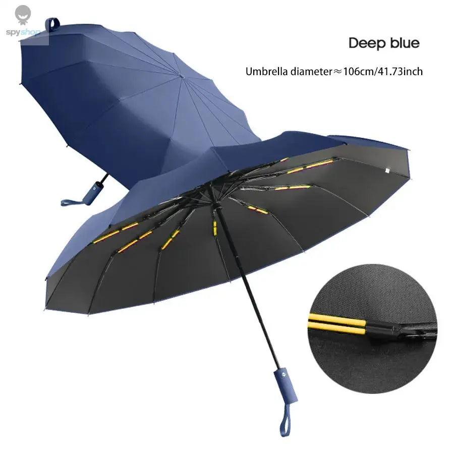 Reinforced 24-Bone Umbrella, Men's Business Strong And Durable Wind-resistant Umbrella, Anti-UV Sunscreen Umbrella Women's Sunny Spy-shop.com