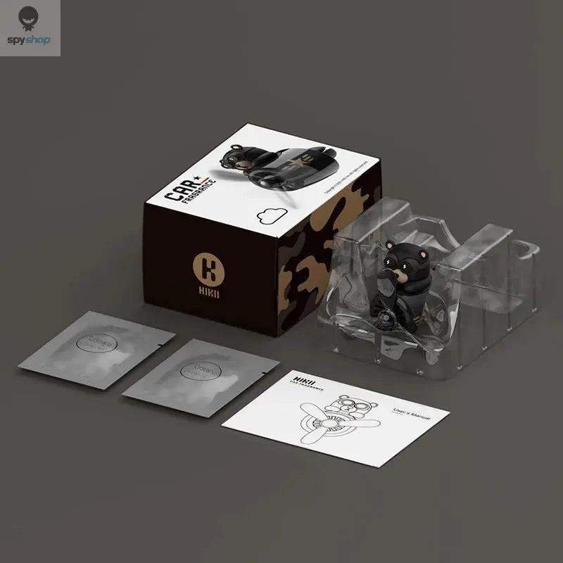 Rotating airplane pilot bear car air fresheners accessories interior decorations fan vent clips perfume fragrance diffuser aroma 