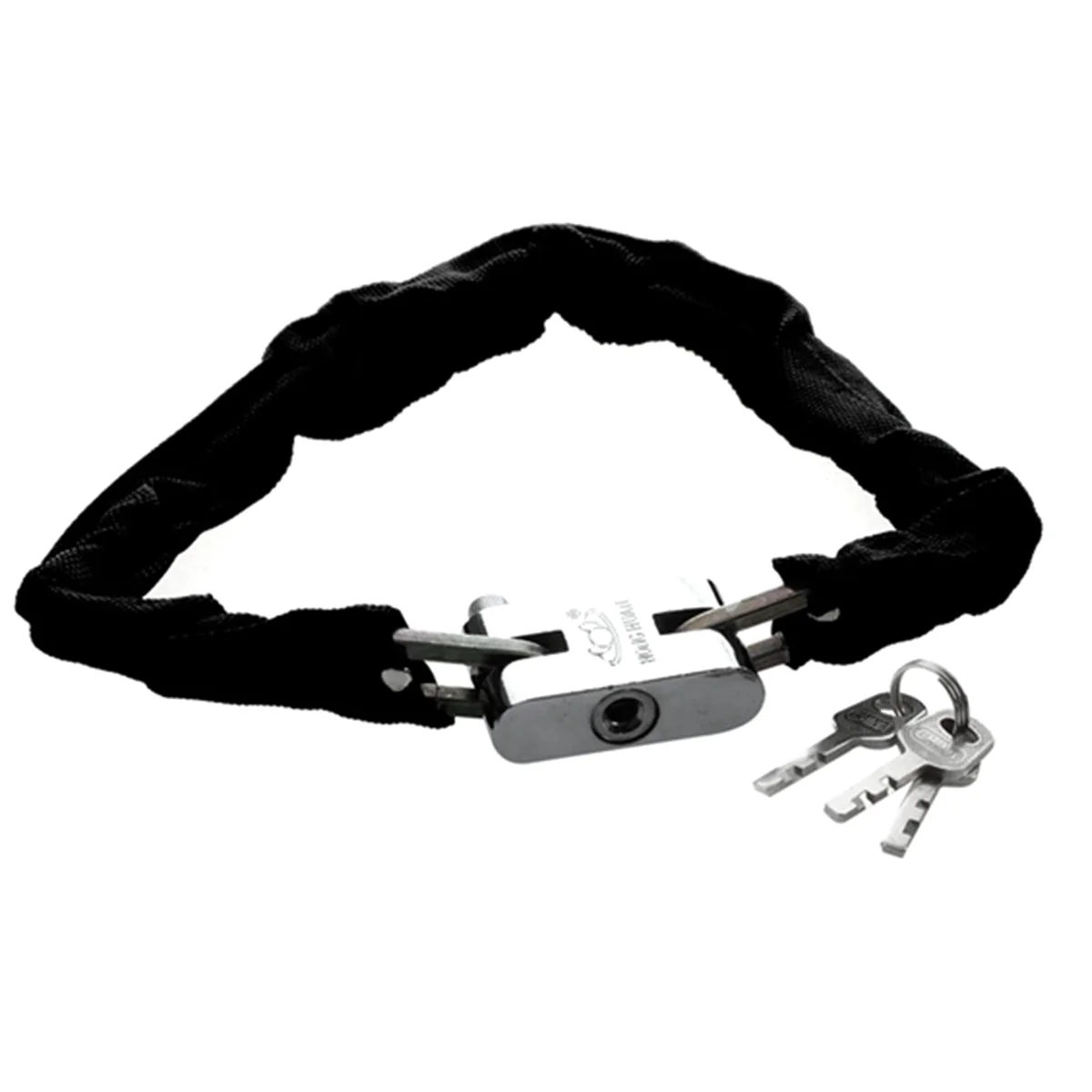101 cm Bicycle Chain Lock with Fabric Sleeve & 3 Keys