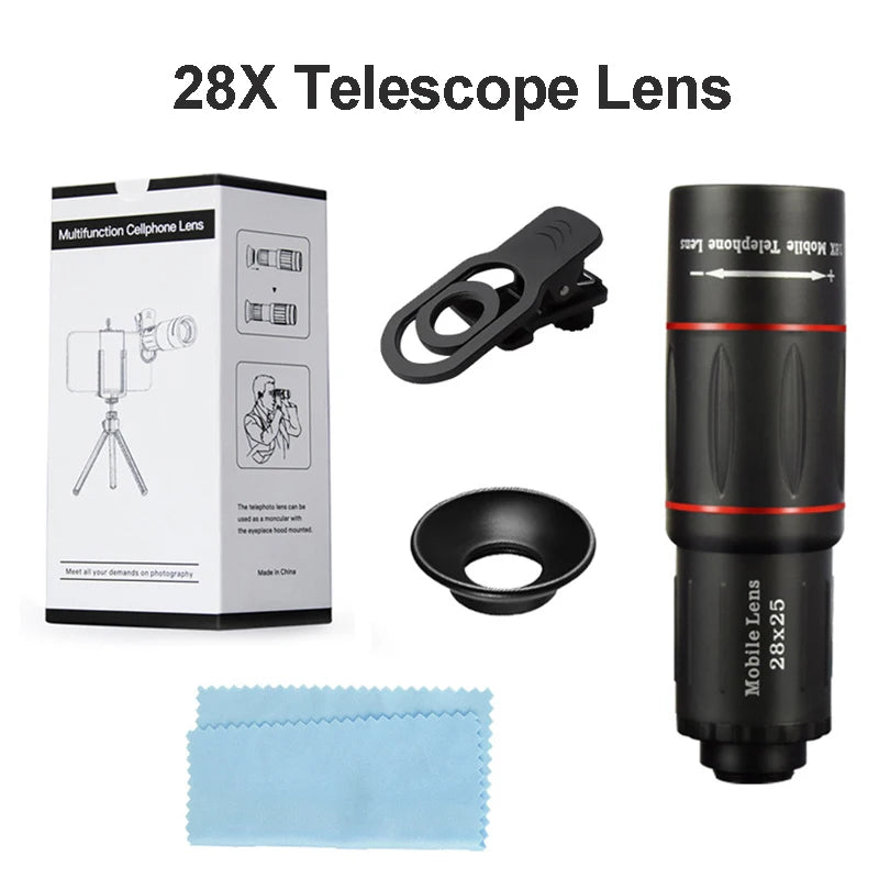 Clip-On Telephoto Lens for Compatible Smartphones
