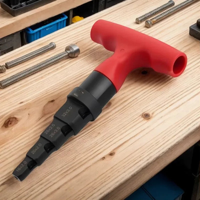 T-Handle Plastic Pipe Calibrator and Reamer