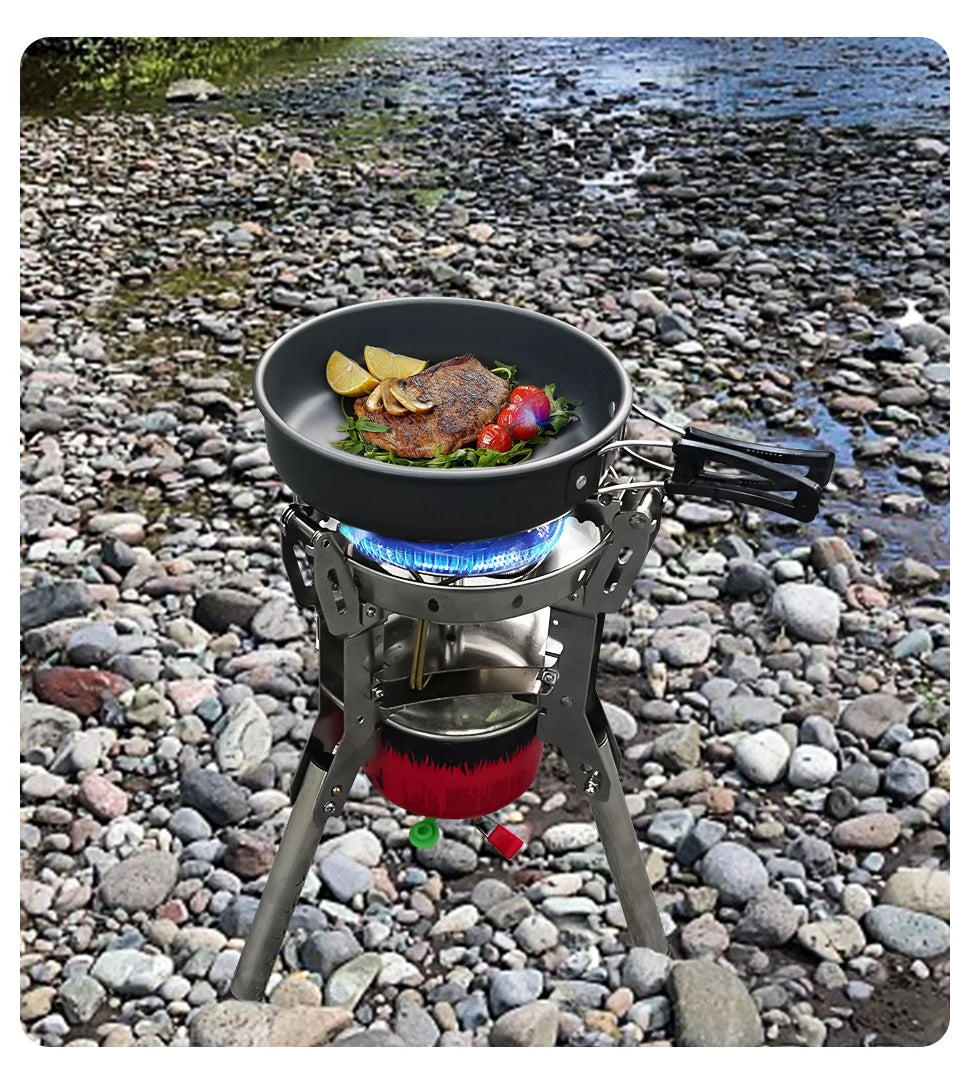 BRS-69 Outdoor Gas Stove 4360W Foldable Adjustable Camping Burner
