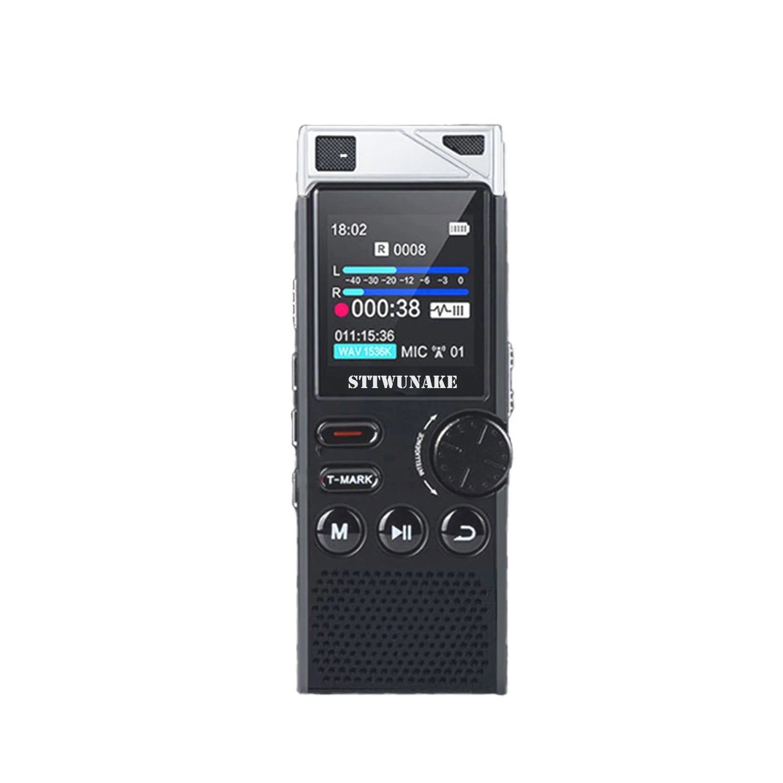 Voice Activation Recorder Dual-Core Ai Noise-Reducing Digital Recording Device STTWUNAKE 