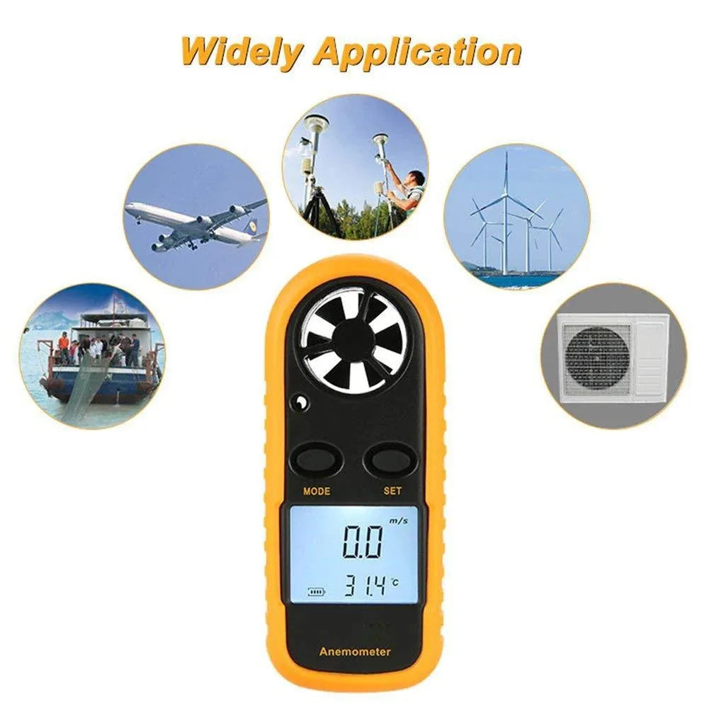 GM816 Digital Wind Speed and Temperature Meter