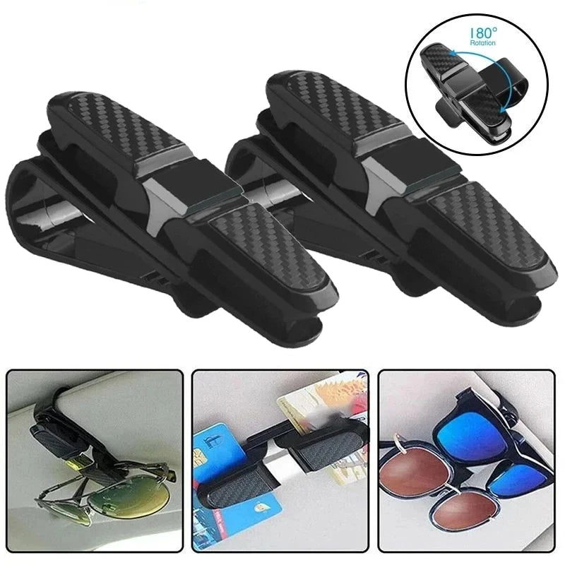 Car Sun Visor Glasses and Ticket Holder