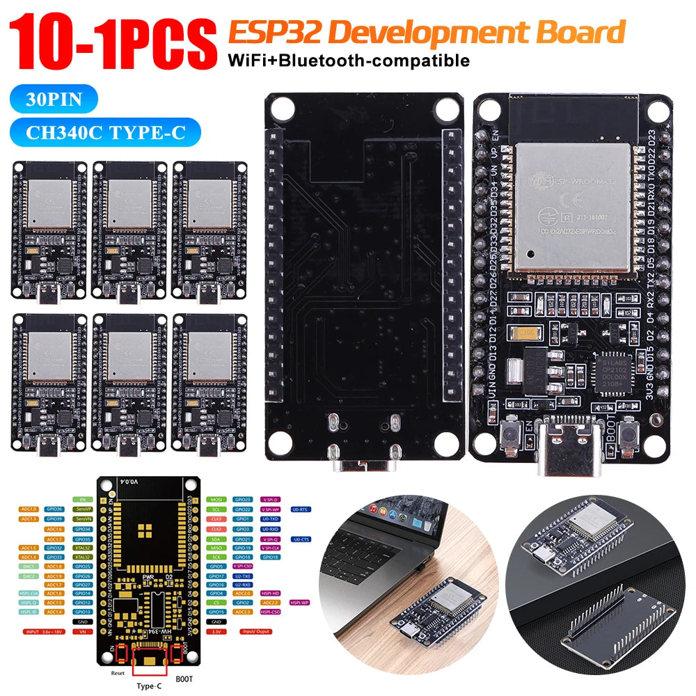 ESP32 WROOM-32D Development Board WiFi + Bluetooth Module