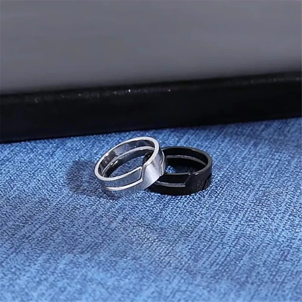 Skyrim Stainless Steel Ring for Men Women Black Minimalist Casual Finger Rings 2025 Couple Jewelry Wedding Gift for Lover 