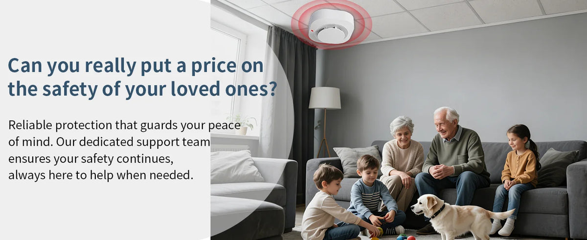 Smart WiFi Smoke Detector with App Alert