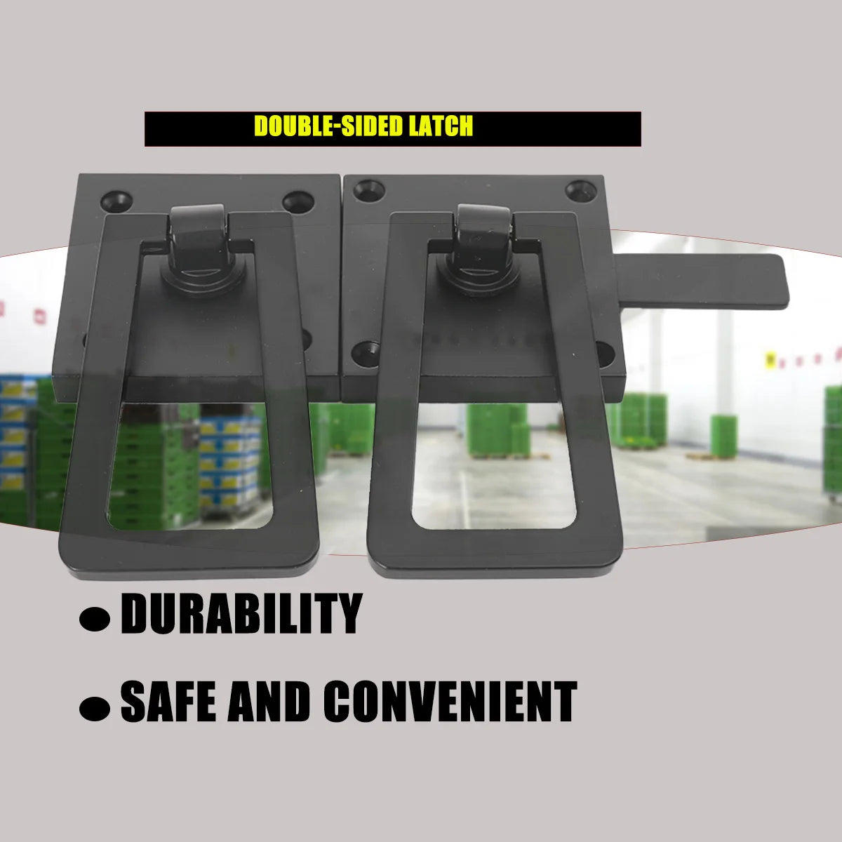 Heavy Duty Gate Latch Double Side Gate Latches Matte Black Fence Latch Garden Door Latch Pool Gate Latch