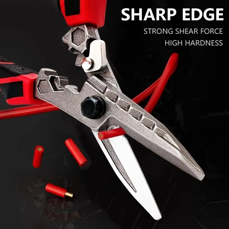 Multifunction Electrician Scissors - Stainless Steel