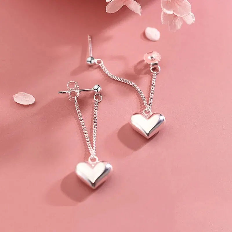 Geometric Heart-shaped Earrings For Women Girls Fashion Hollow Heart Hoop Earrings Jewelry Accessories 