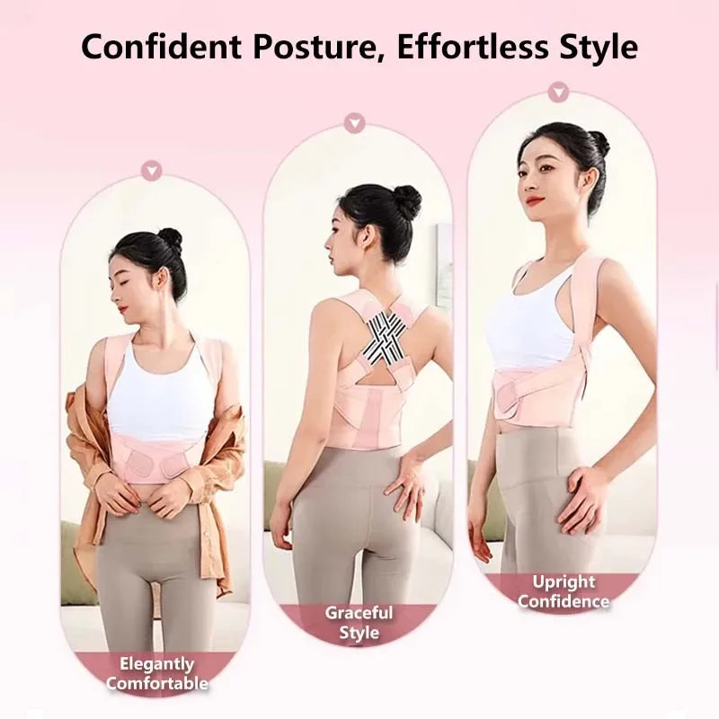 Adjustable Cross-Strap Posture Support Belt, S–XXL