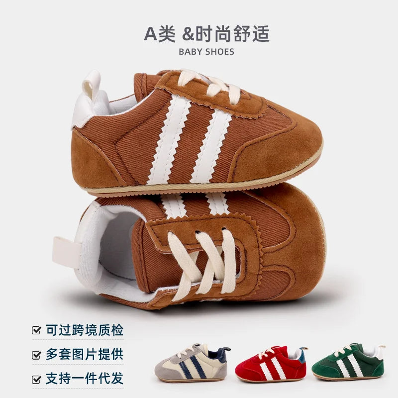Baby Casual Sports Shoes with PVC Sole