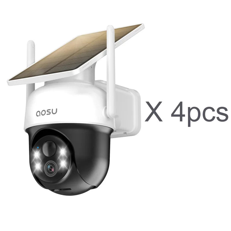 AOSU 3MP Solar Security Camera with 5000mAh Battery