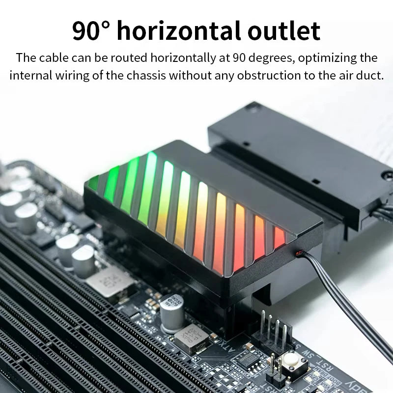 Adaptateur d’alimentation 24 broches ATX pour carte mère, 90°