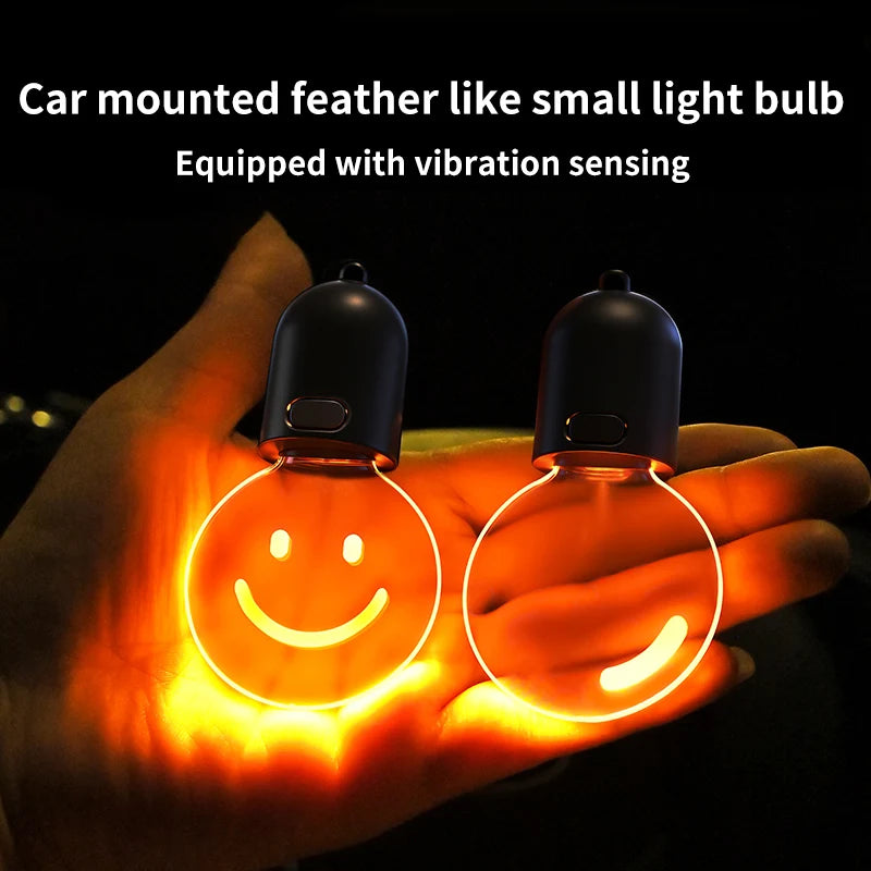 Car Interior Light Pendant, Bulb or Smile Design