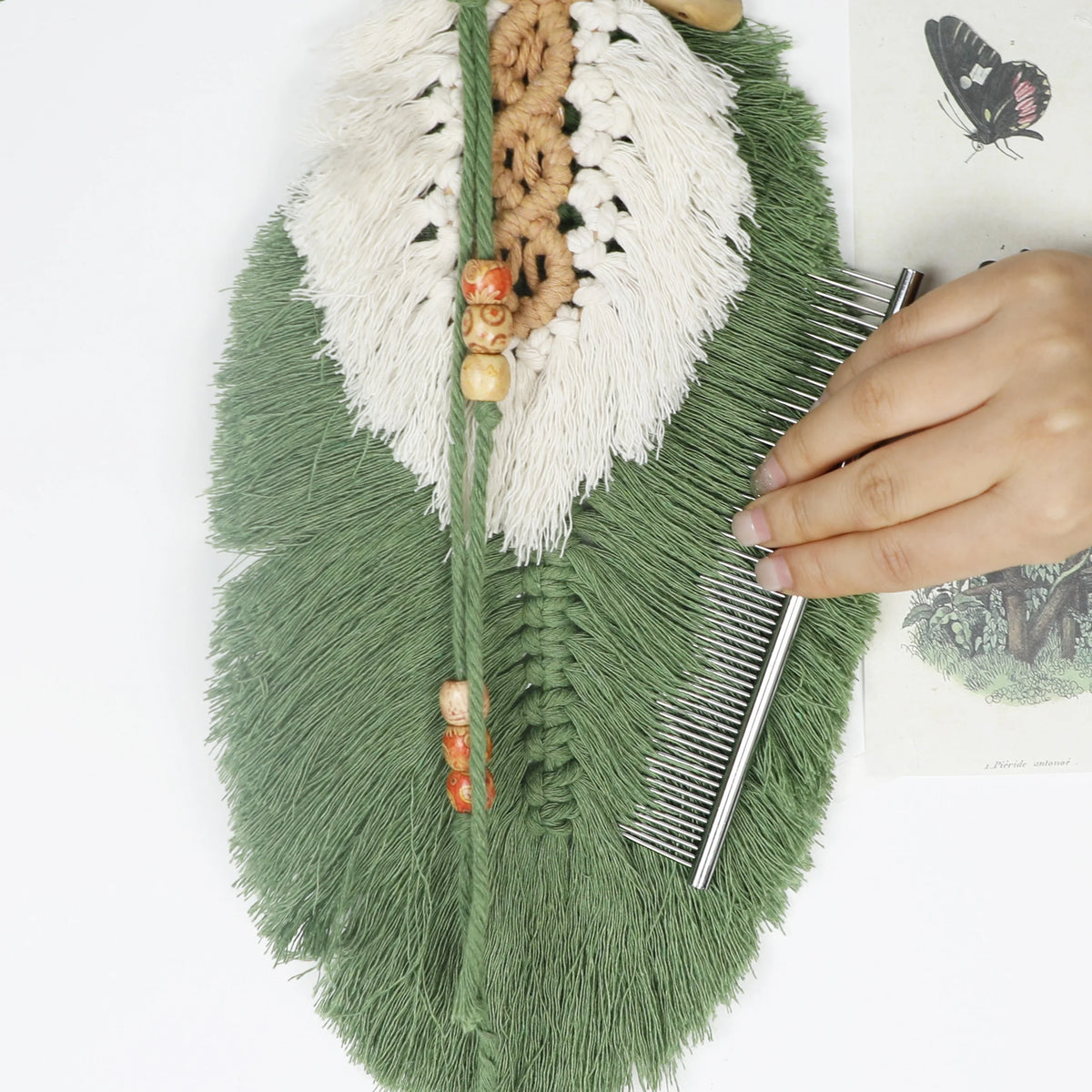Stainless Steel Macrame and Weaving Comb