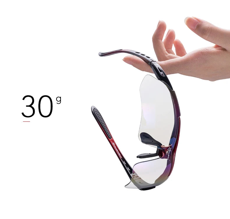 Polarized Photochromic Cycling Sunglasses with UV Protection