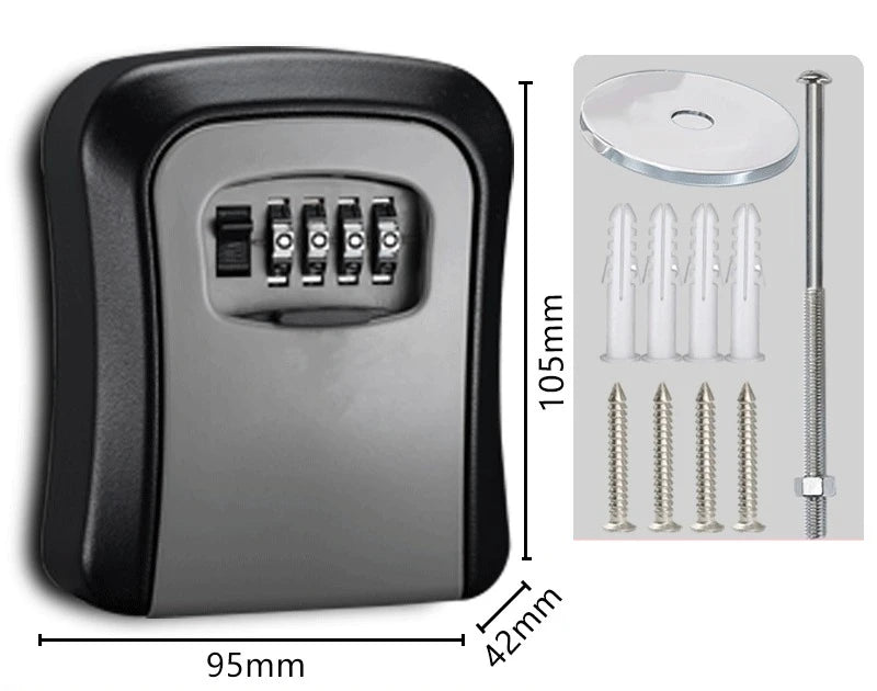 Wall-Mounted Combination Key Storage Box