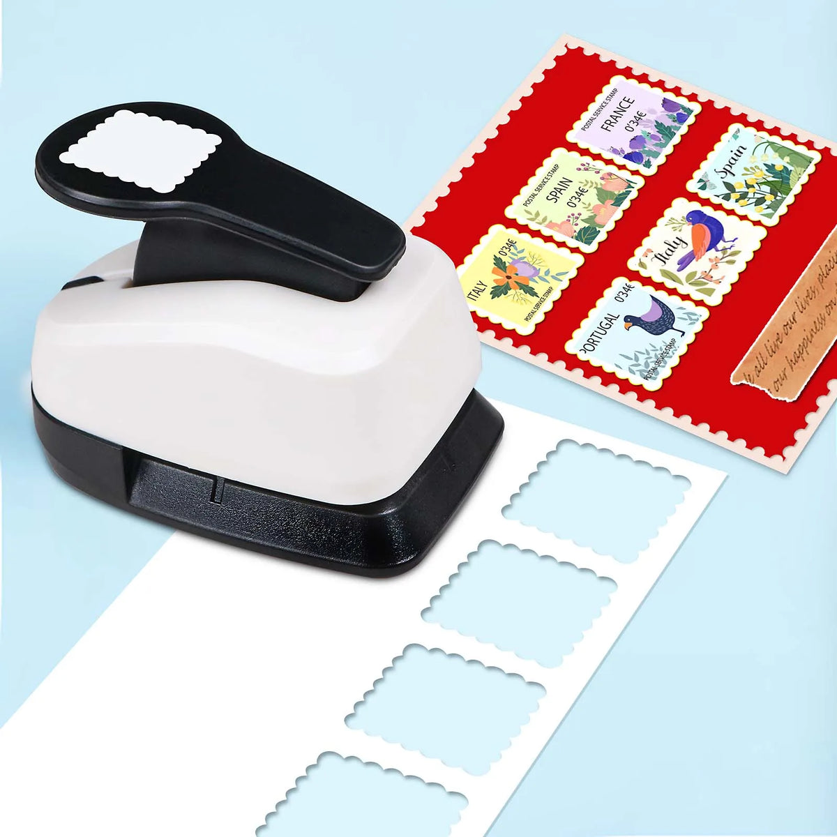 Postage-Stamp Shape Paper Craft Punch Options