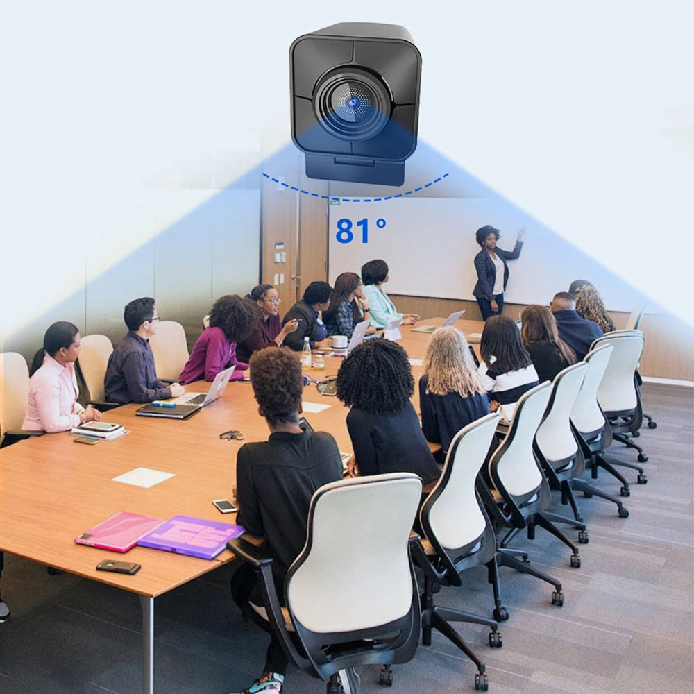 TOALLIN Webcam Streaming 4K 12MP con Doppio Microfono