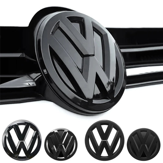 2Pcs Chrome Avto Sprednja Mreža Hladilnika Nadomestni Emblem &amp; Značka Zadnji Pokrov Prtljažnika Avto Emblem Za Volkswagen VW Golf 7 2014-2017