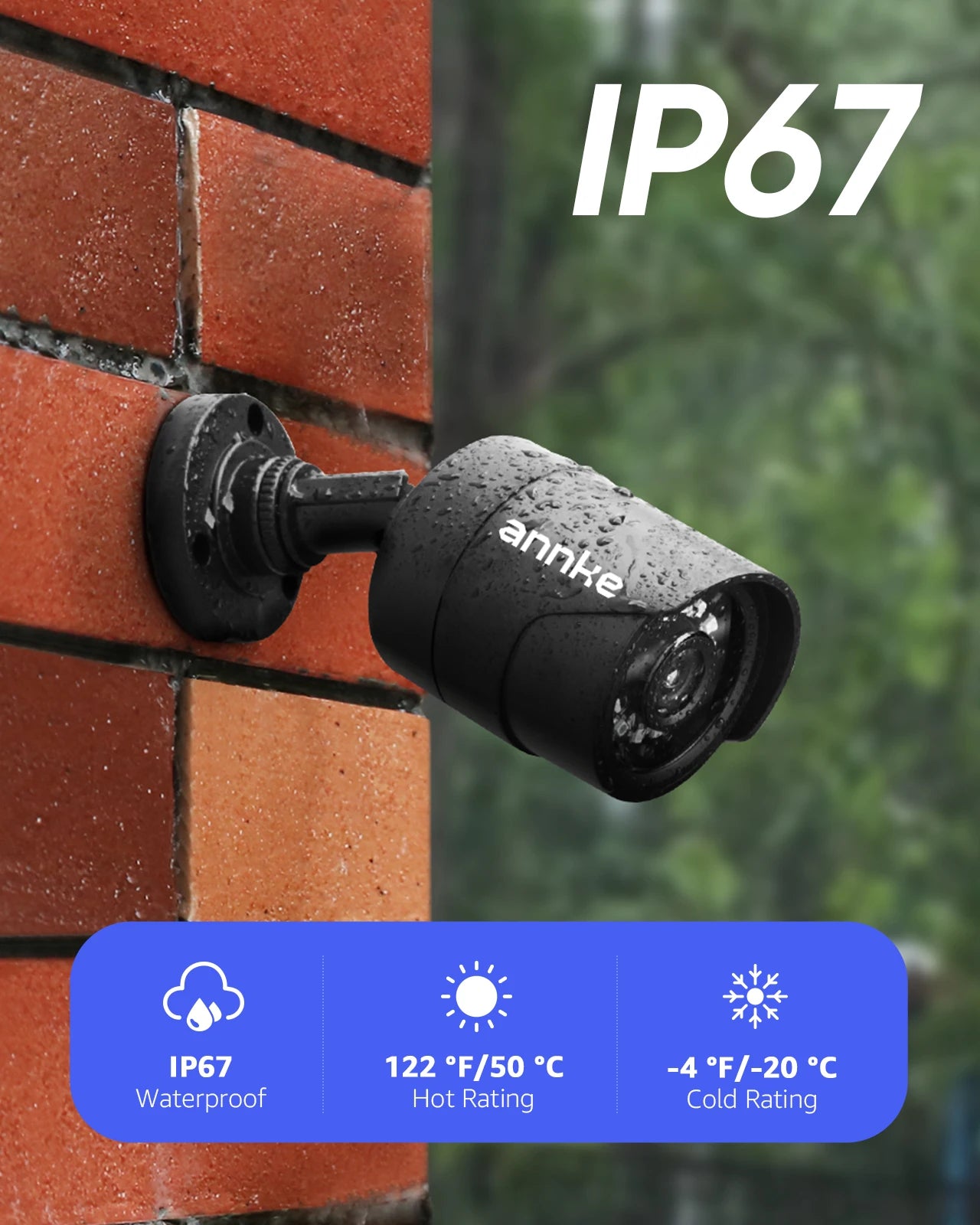 ANNKE 2MP 1080P Outdoor Security Camera with Smart IR