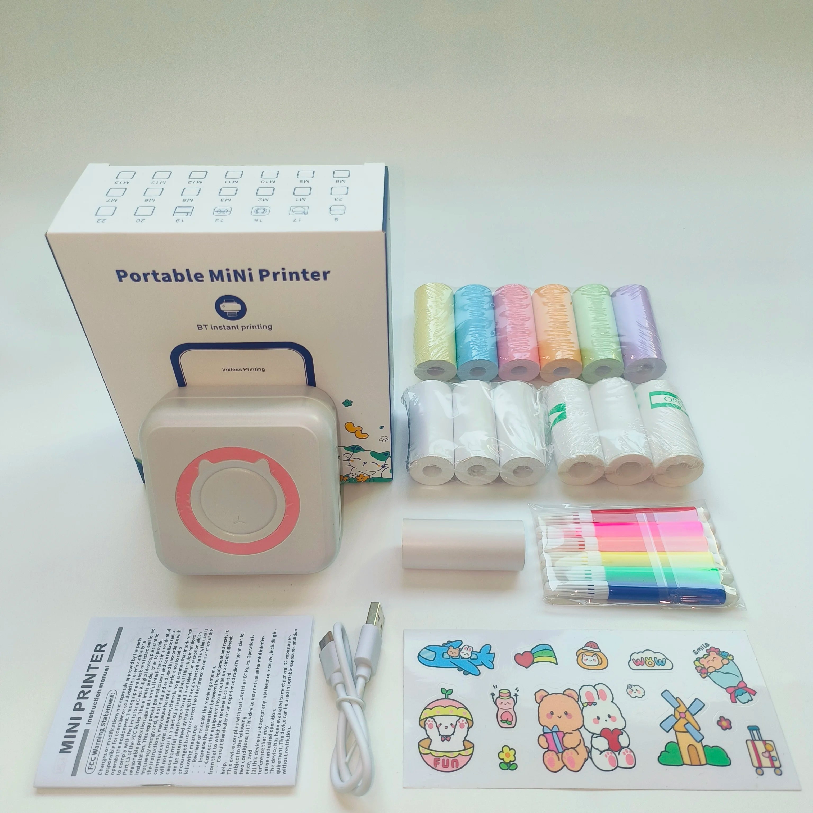 Mini Portable Bluetooth Thermal Printer for Photos, Labels & Notes