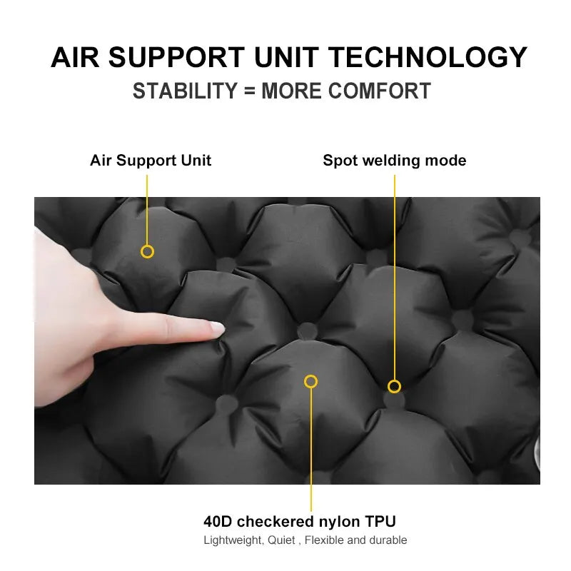 Inflatable Sitting Pad Ultralight Seat Cushion for Camping