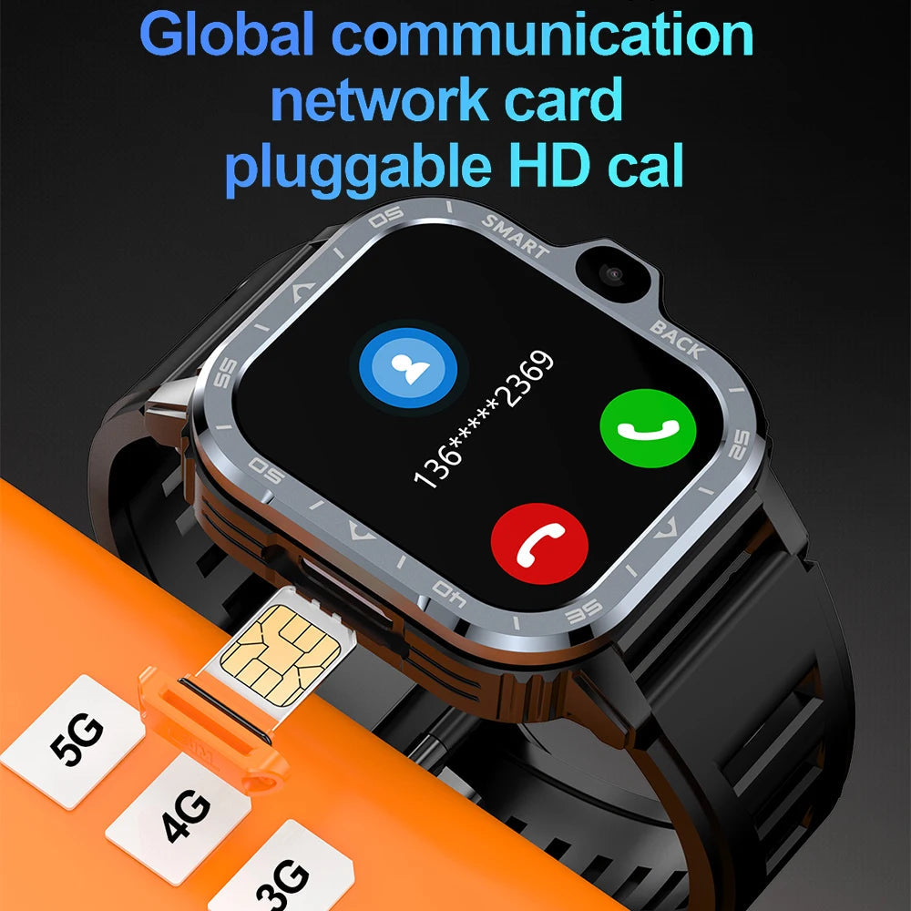 Valdus PGD Android Smart Watch Men GPS 16G/64G ROM Storage HD Dual Camera NFC 2G 4G SIM Card WIFI Wireless Fast Internet Access 