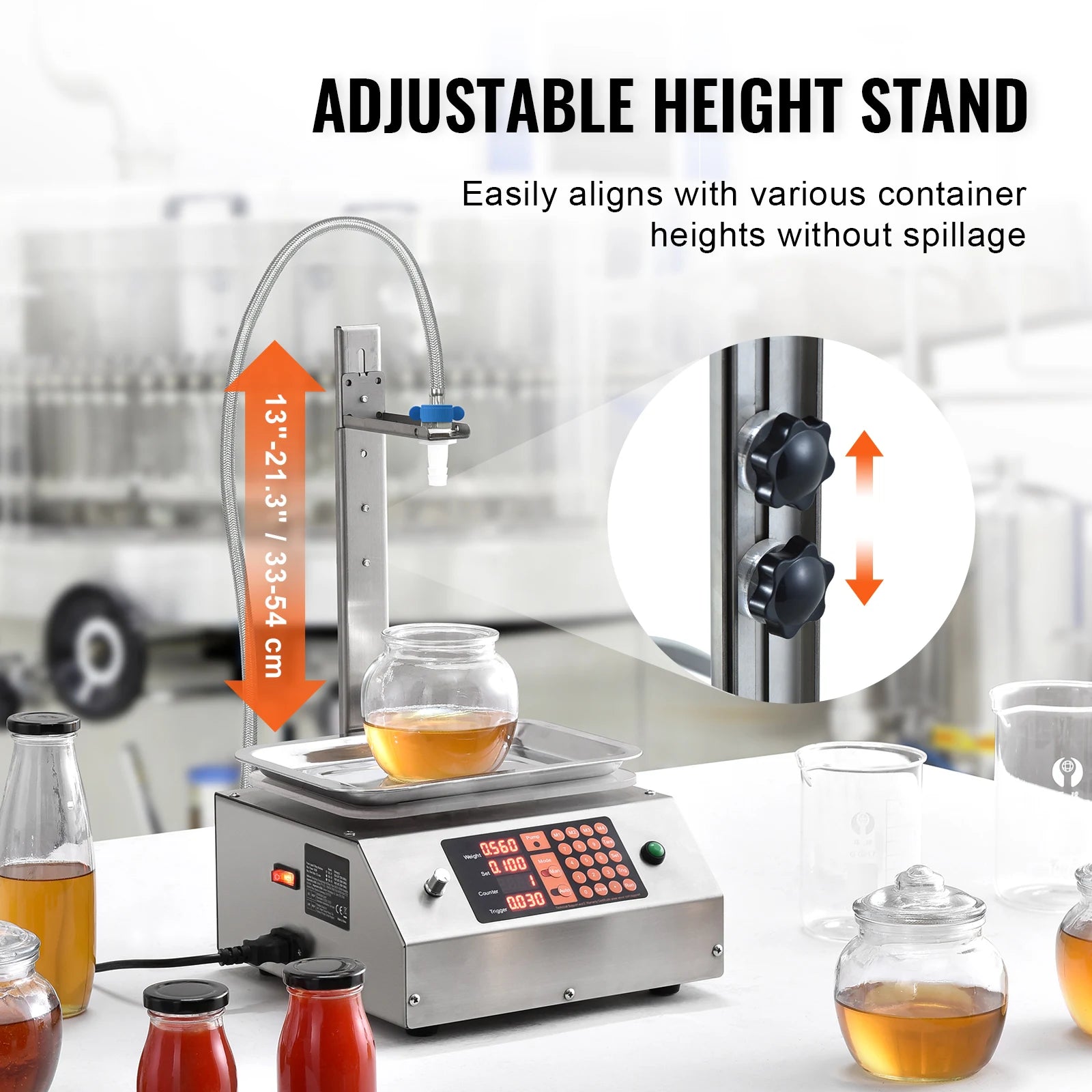 Automatic Liquid Filling Machine with Digital Control & 17L/min Flow