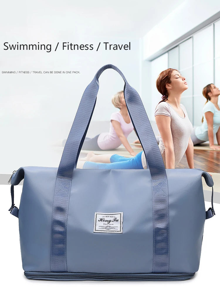 UNIXINU Carry On Travel Duffle Bag Nylon Waterproof Sports Gym Tote Bags for Women Large Capacity Storage Luggage Handbag 