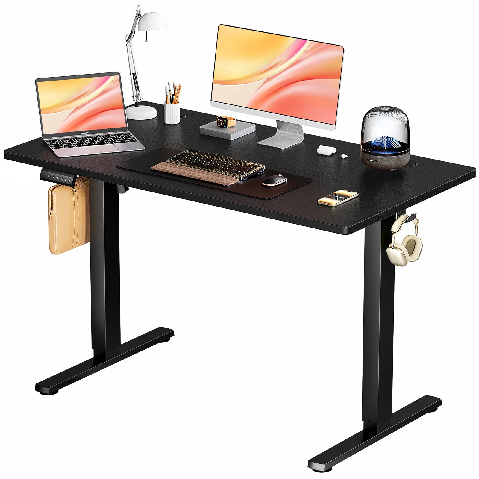 Electric Height Adjustable Standing Desk with Memory Settings