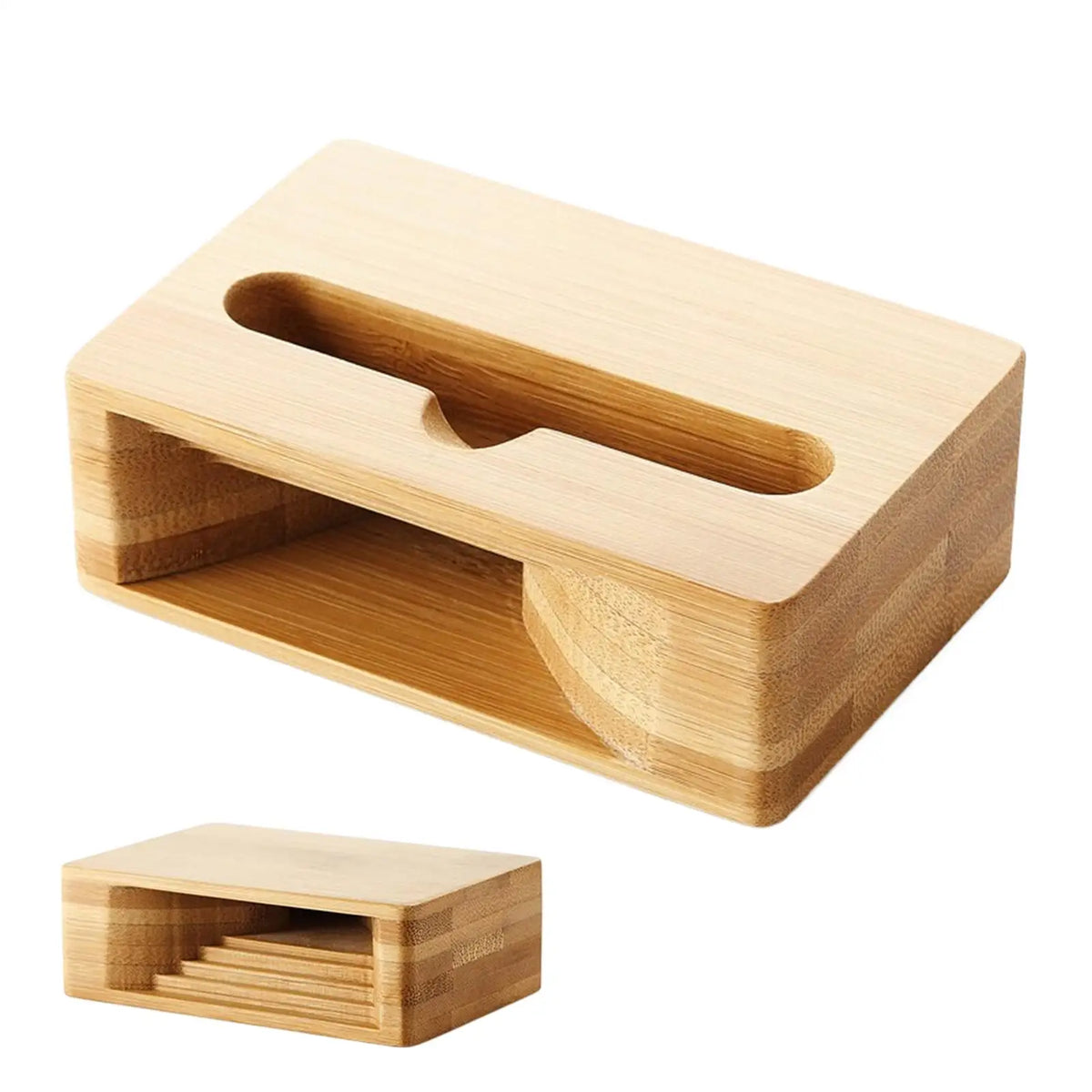 Wooden Phone Speaker Stand and Passive Amplifier