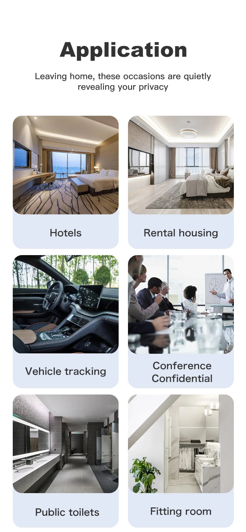 Hidden Camera Detector Anti-Spy Car GPS Tracker Listening Device Bug RF Wireless All Signal Scanner Gadget Security Protection 