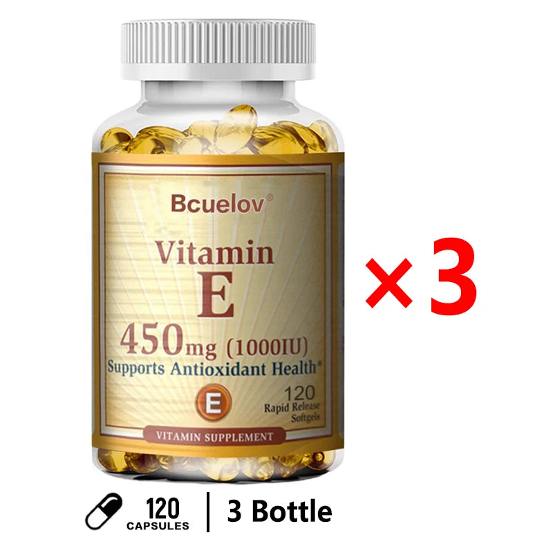 Cápsulas de suplementos de vitamina E