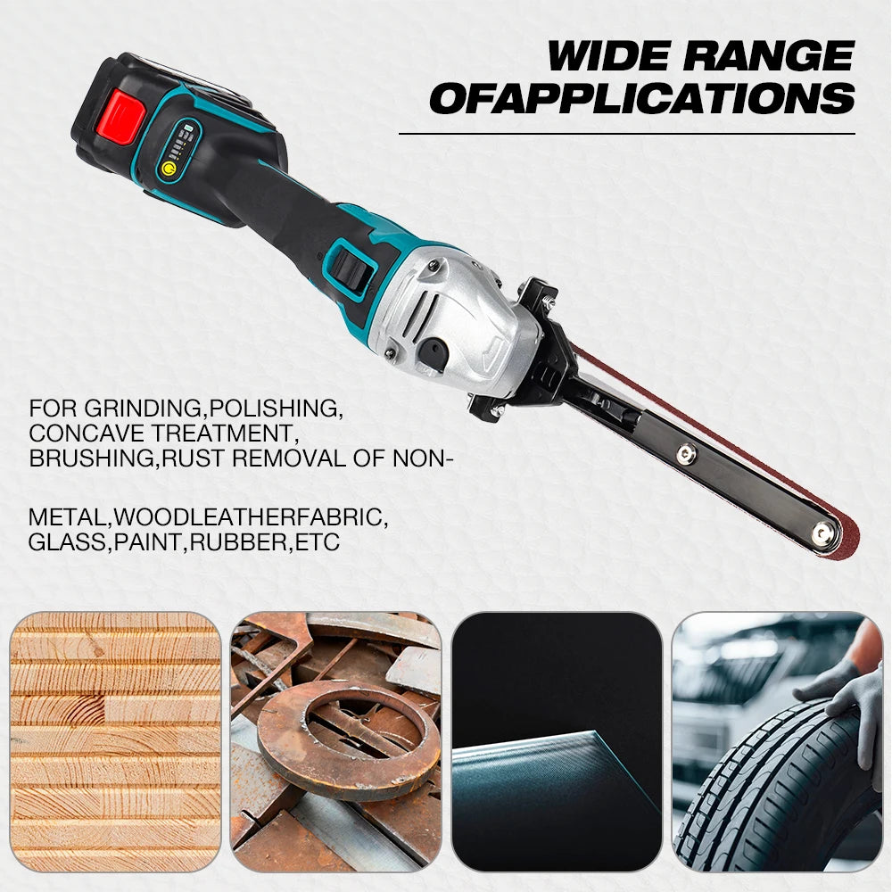 Belt-Sander Attachment for Matching Angle Grinders