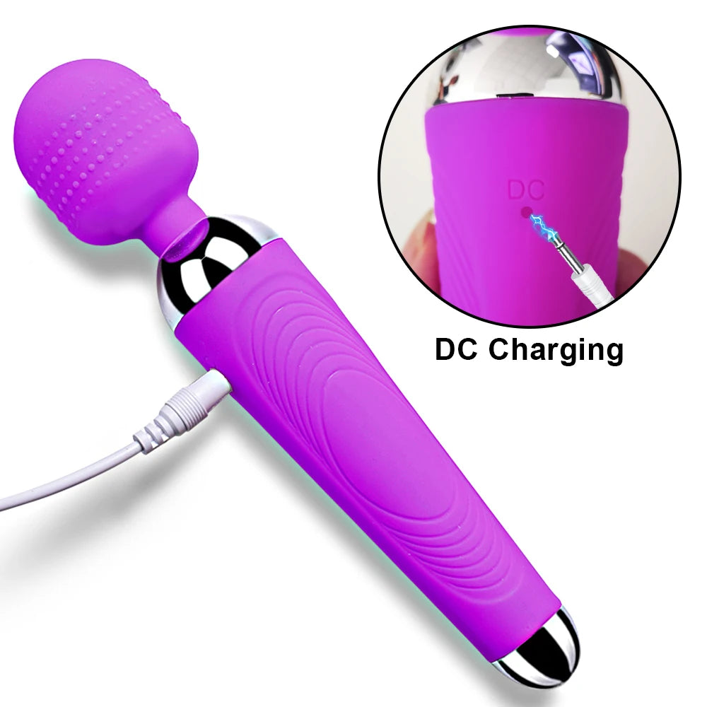 Dildo senza fili Vibratore AV Bacchetta magica per le donne Stimolatore del clitoride USB Massaggiatore ricaricabile Merci Giocattoli del sesso per adulti 18